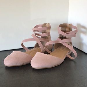Torrid Dark Pink Gladiator Sandals with Zipper 7W 7 Wide